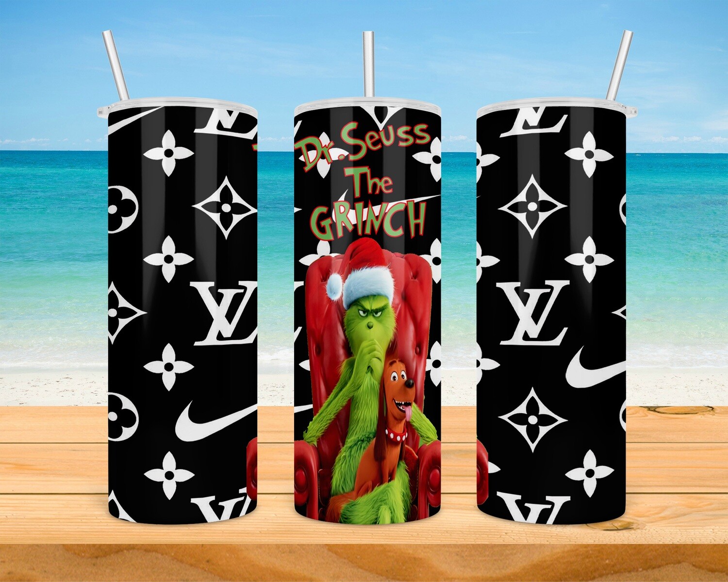 The Grinch Louis Vuitton Tumbler