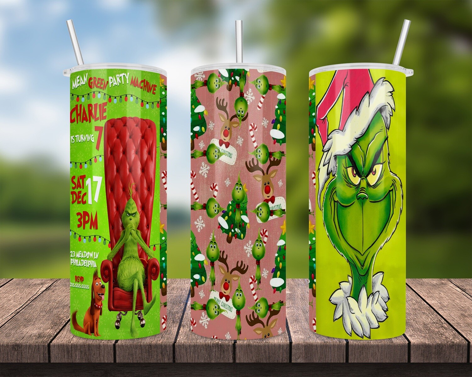 The Grinch Party Tumbler
