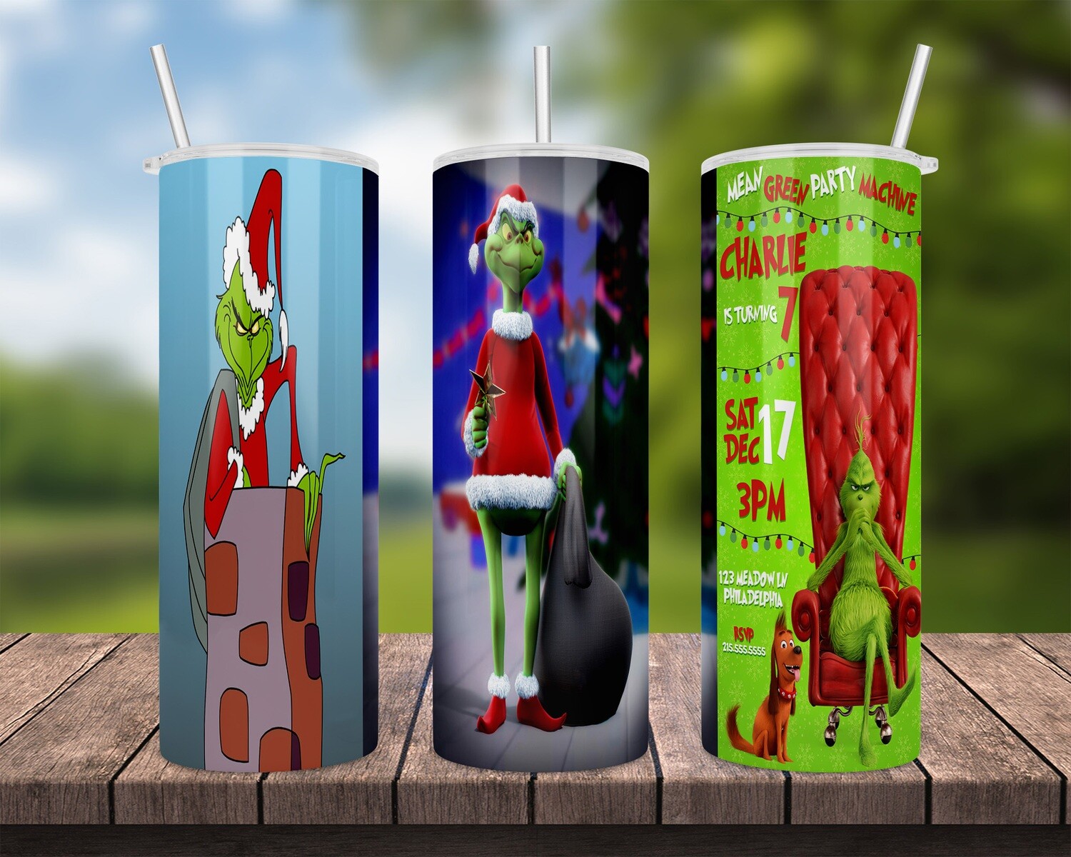 The Grinch Party Tumbler