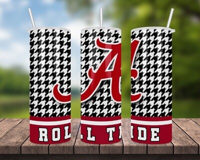 Alabama Roll Tide Football Tumbler