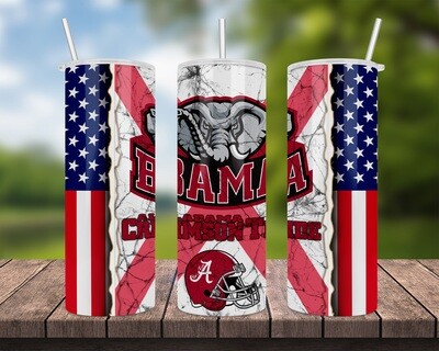 Alabama Crimson Tide Football Tumbler
