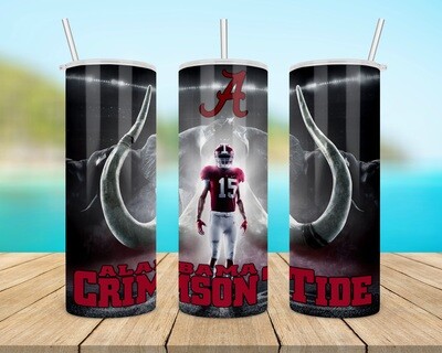 Alabama Crimson Tide Football Tumbler