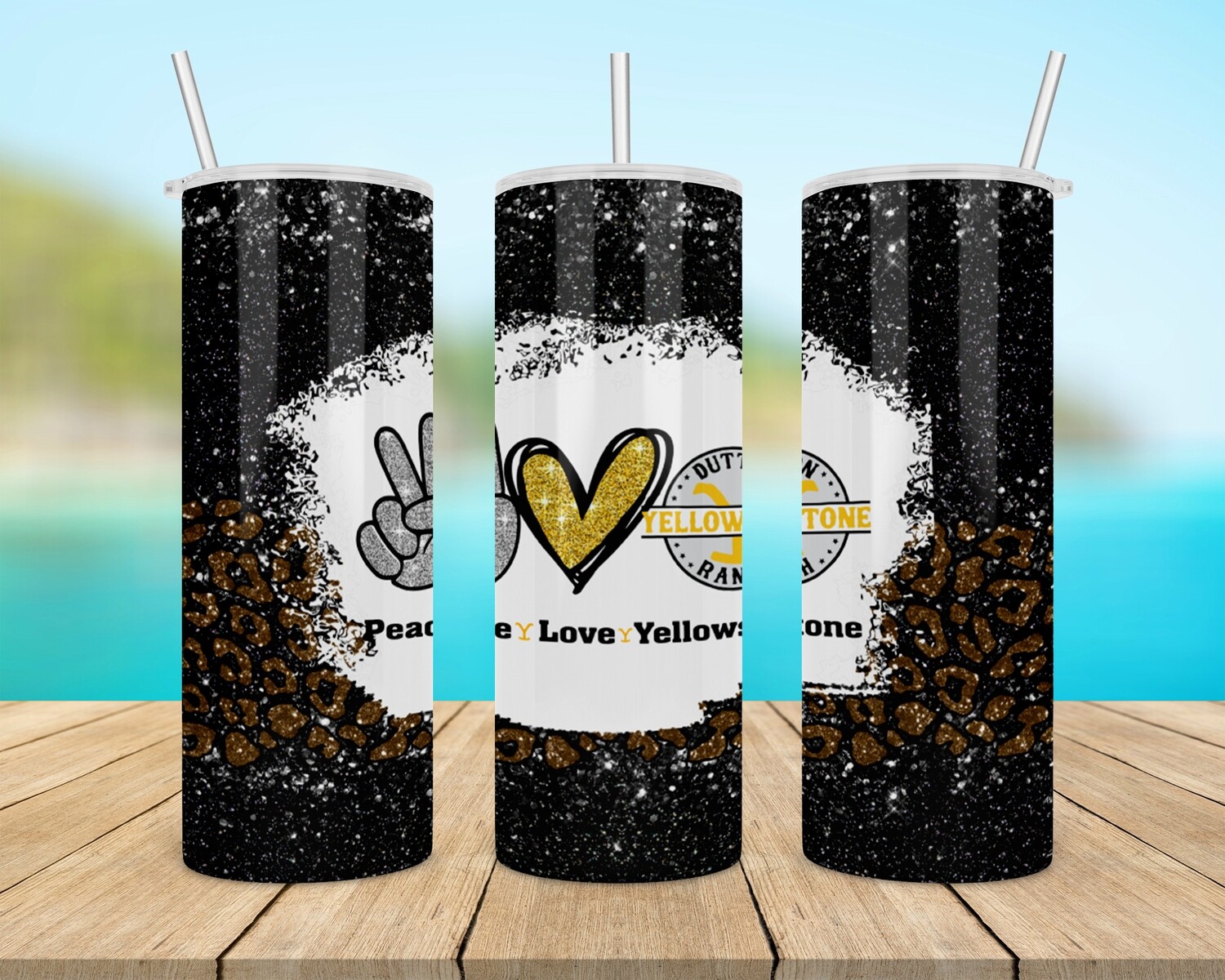 Peace Love Yellowstone Tumbler