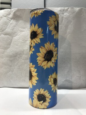Blue Sunflower Tumbler