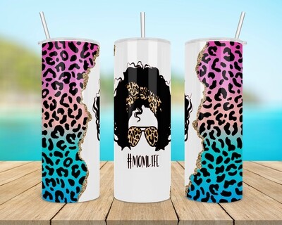 #MomLife Cheetah Tumbler