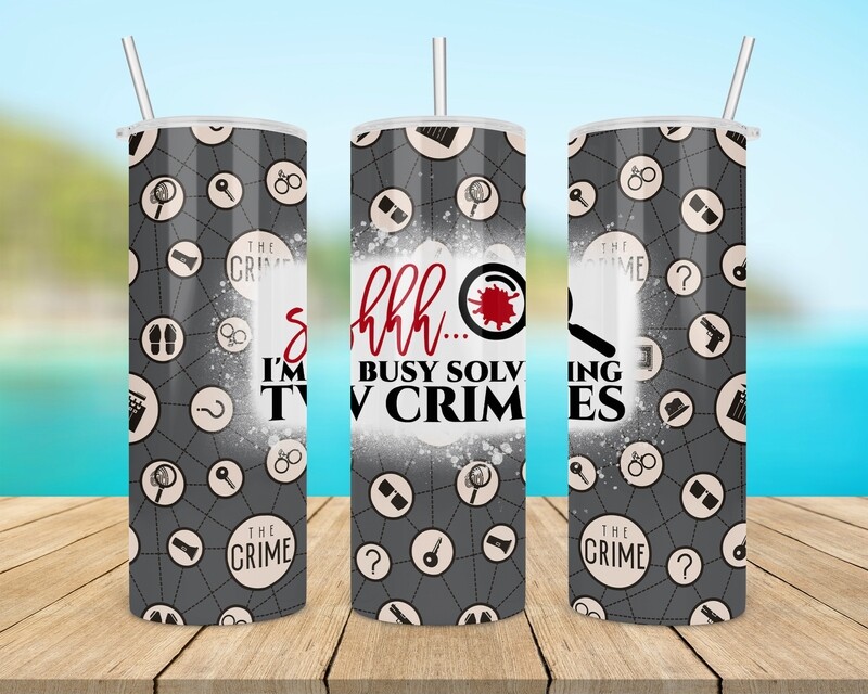 Shhh I&#39;m Busy Solving TV Crimes Tumbler