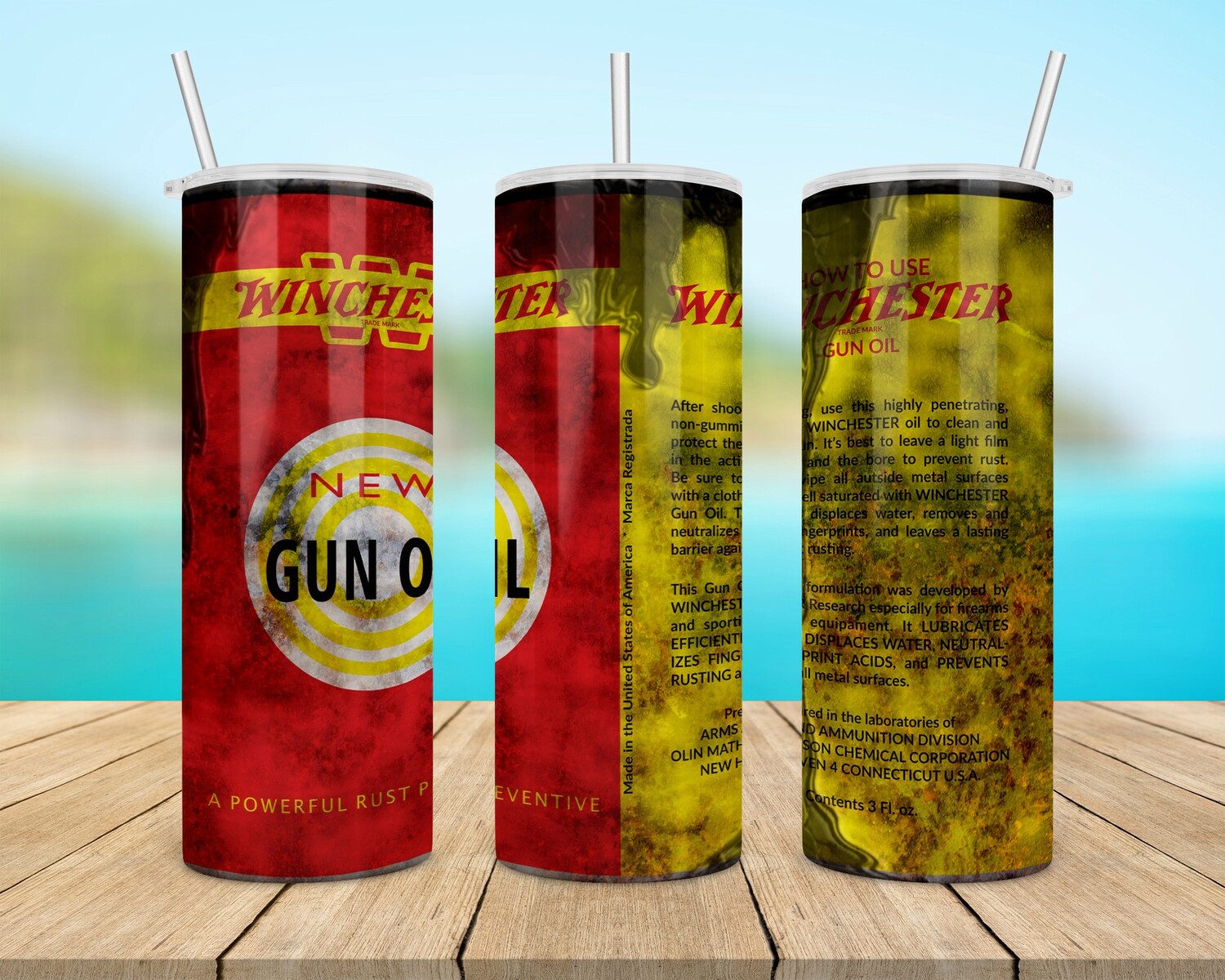 Winchester Gun Oil Tumbler