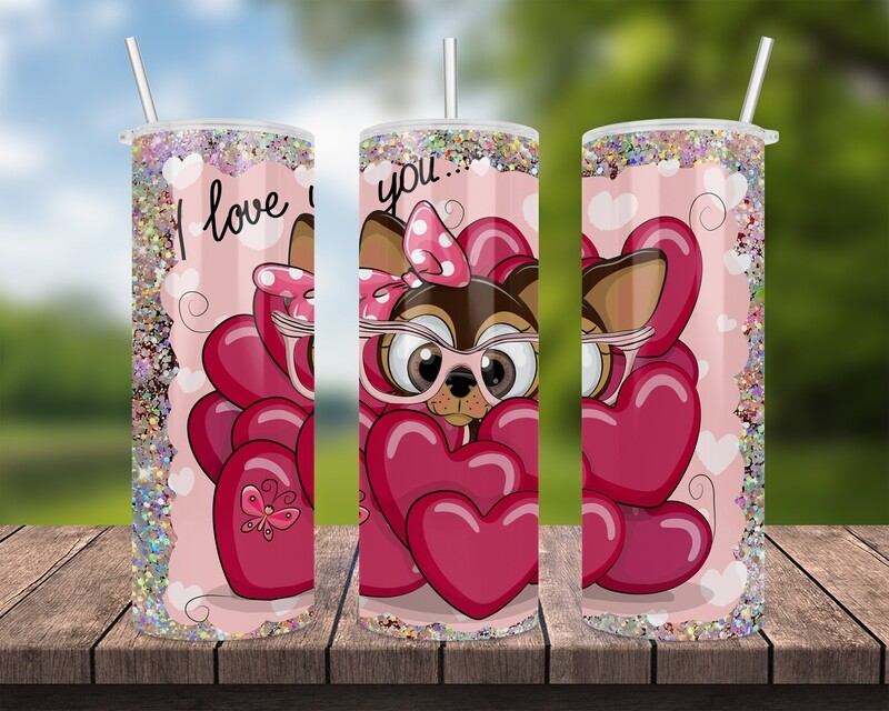 Valentine&#39;s Day I Love You Tumbler