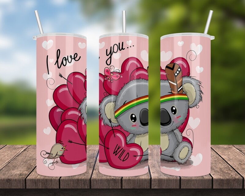 Valentine&#39;s Day I Love You Tumbler