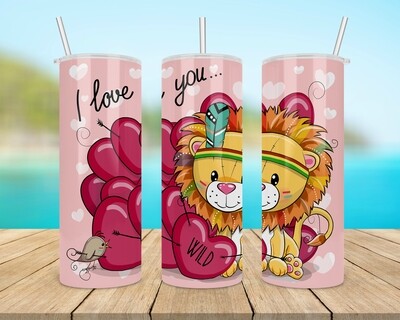 Valentine&#39;s Day I Love You Tumbler