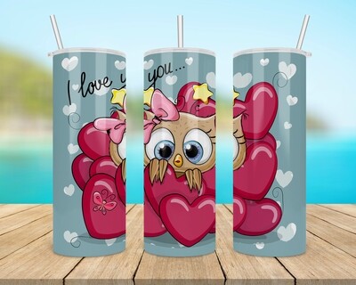 Valentine&#39;s Day I Love You Tumbler