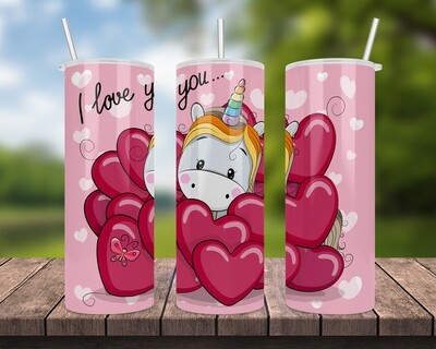 Valentine&#39;s Day I Love You Tumbler