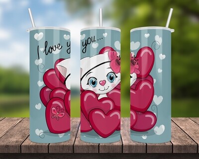 Valentine&#39;s Day I Love You Tumbler