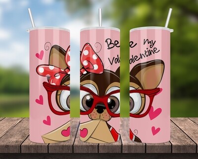Valentine&#39;s Day Be My Valentine Tumbler