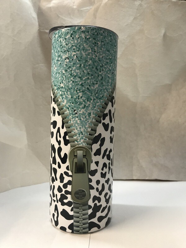 Zip Cheetah Print Tumbler
