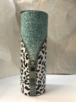 Zip Cheetah Print Tumbler