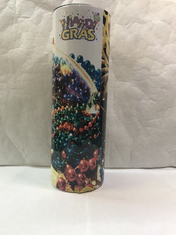 Mardi Gras Tumbler