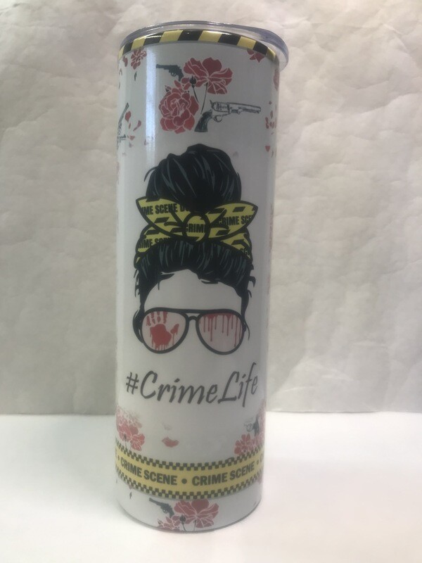#CrimeLife True Crime Tumbler