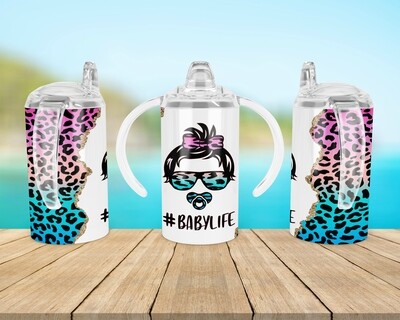 #BabyLife Cheetah Baby Bottle Sippy Tumbler