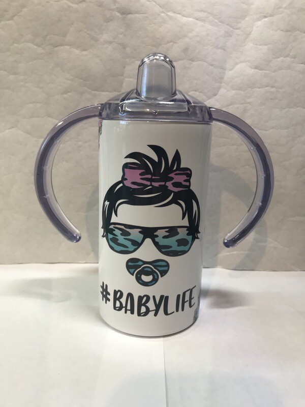 #BabyLife Cheetah Baby Bottle Sippy Tumbler