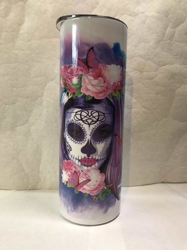 Sugar Skull Tumbler