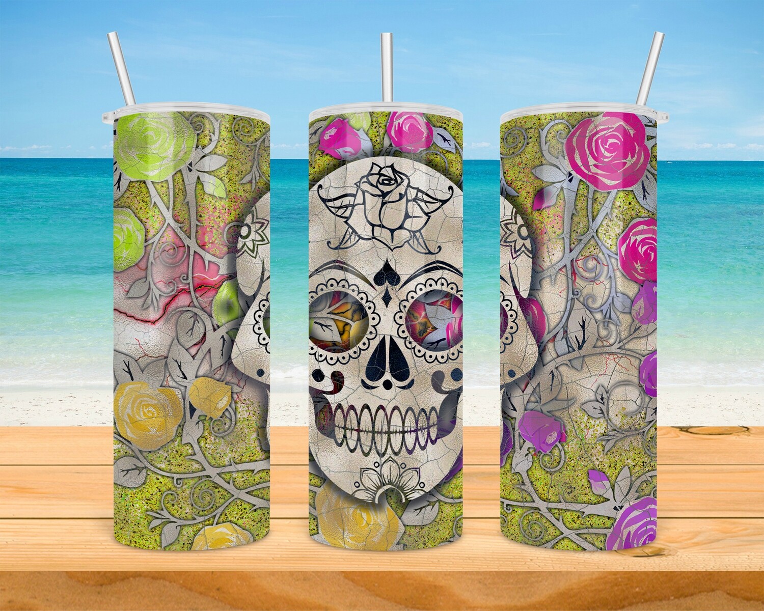 Sugar Skull Tumbler