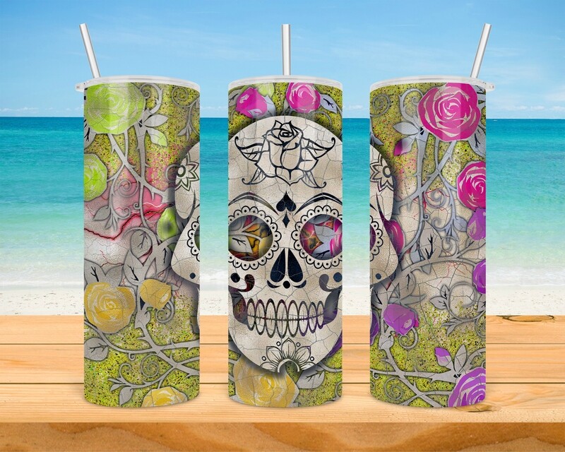 Sugar Skull Tumbler