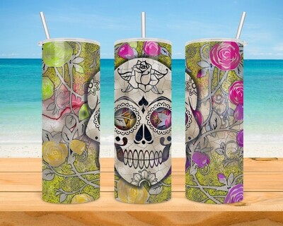 Sugar Skull Tumbler