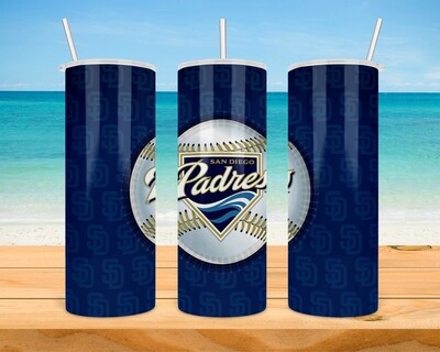 San Diego Padres Baseball Tumbler