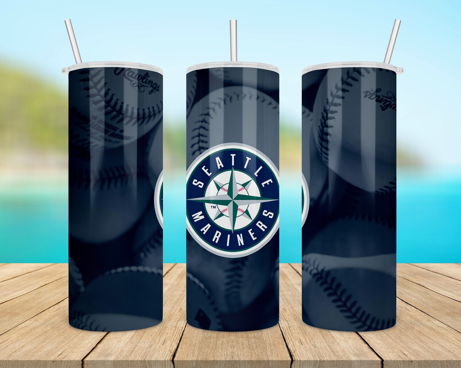 Seattle Mariners Baseball Tumbler