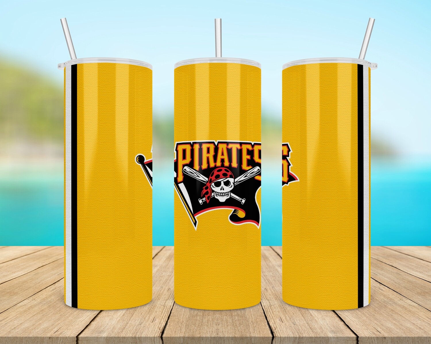 Pitsburgh Pirates Baseball Tumbler