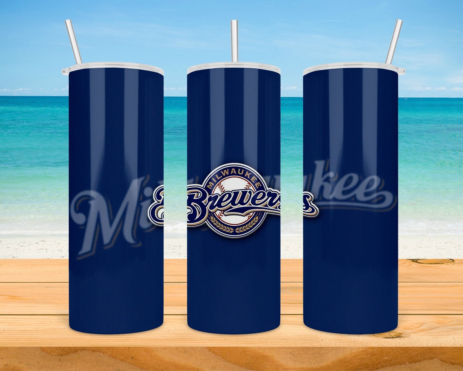 Milwaukee Brewers Baseball Tumbler