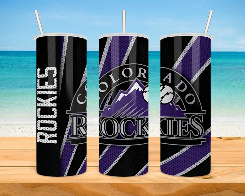 Colorado Rockies Baseball Tumbler