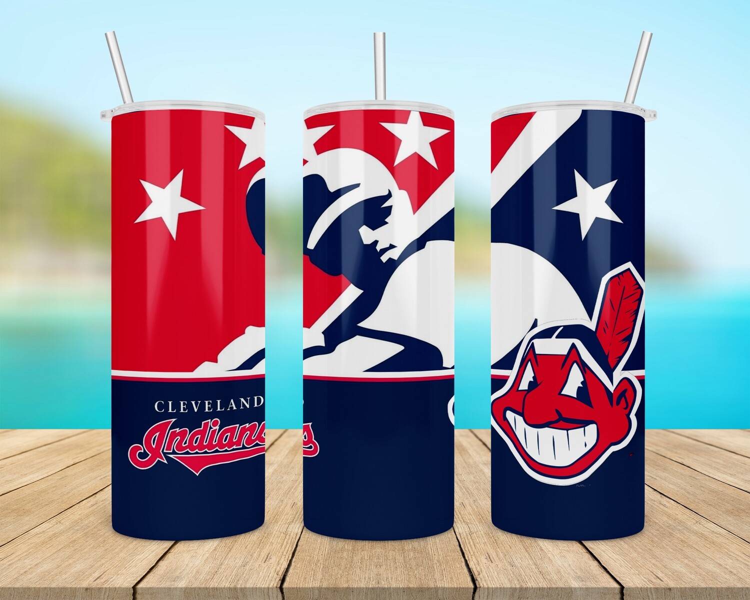 Cleveland Indians Baseball Tumbler