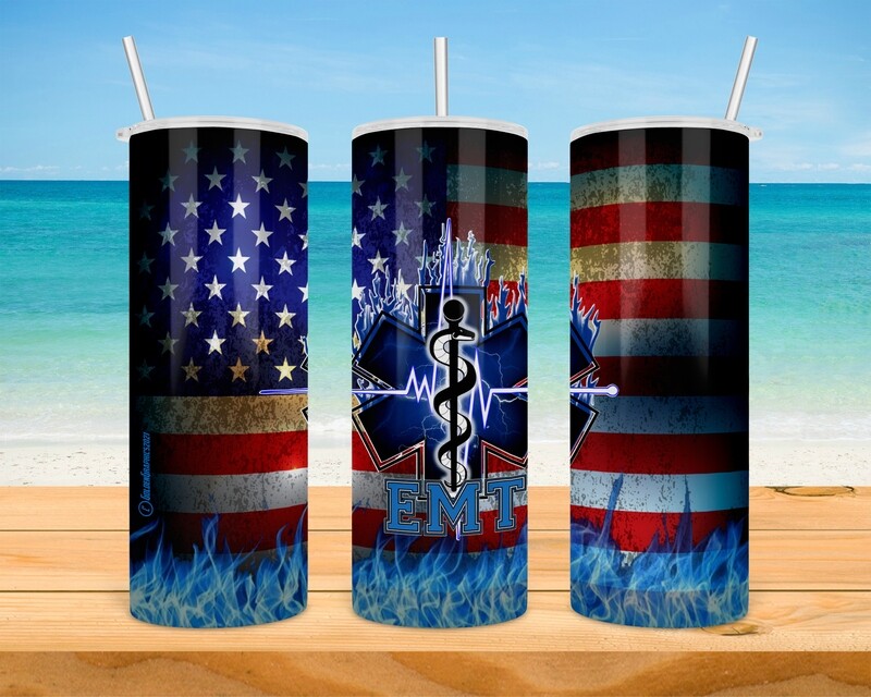 EMT Flag Tumbler