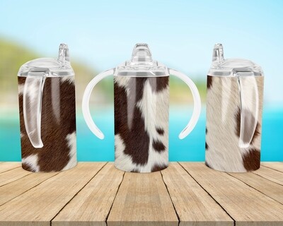 Cowhide Baby Bottle Sippy Tumbler