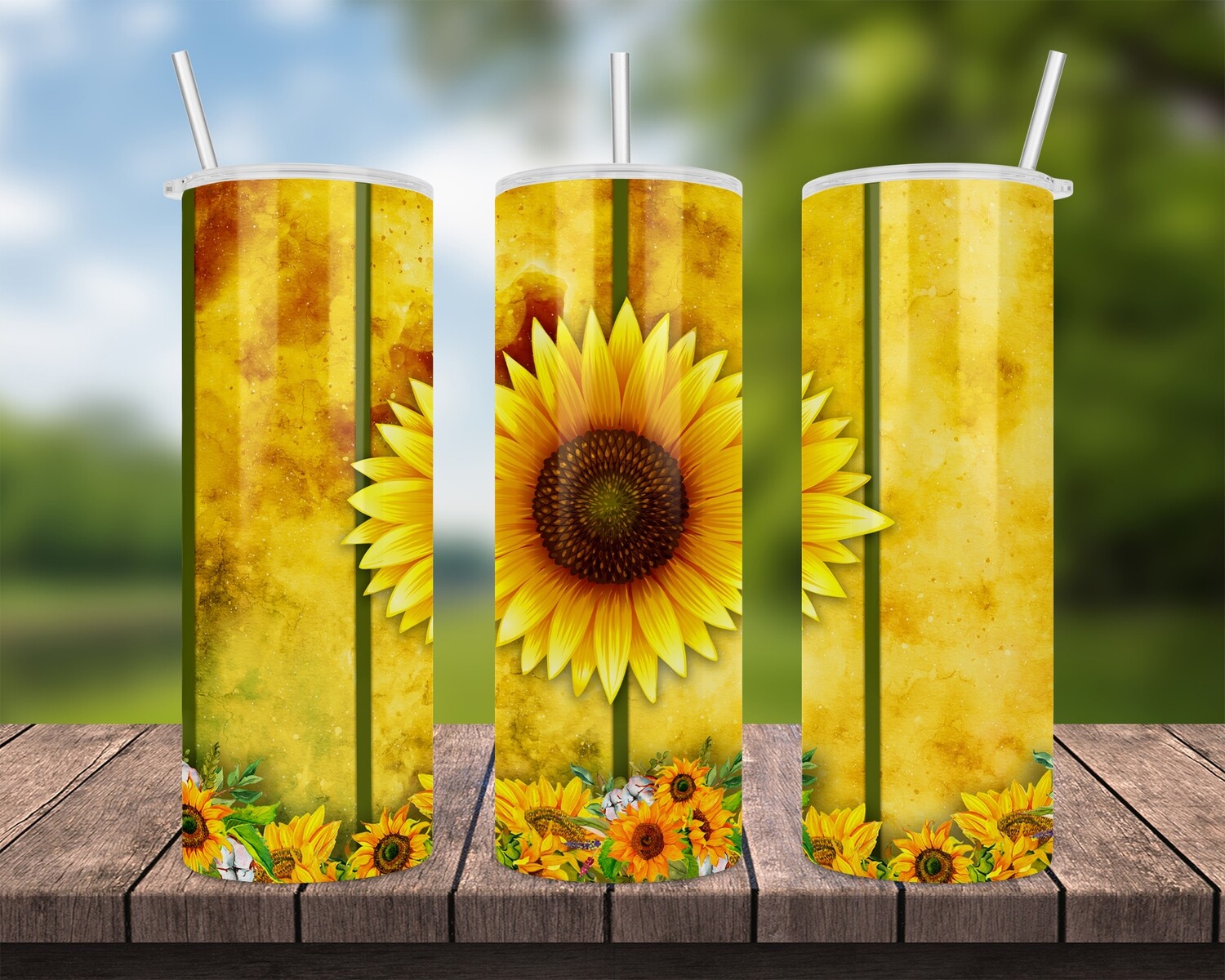 Yellow Sunflower Tumbler
