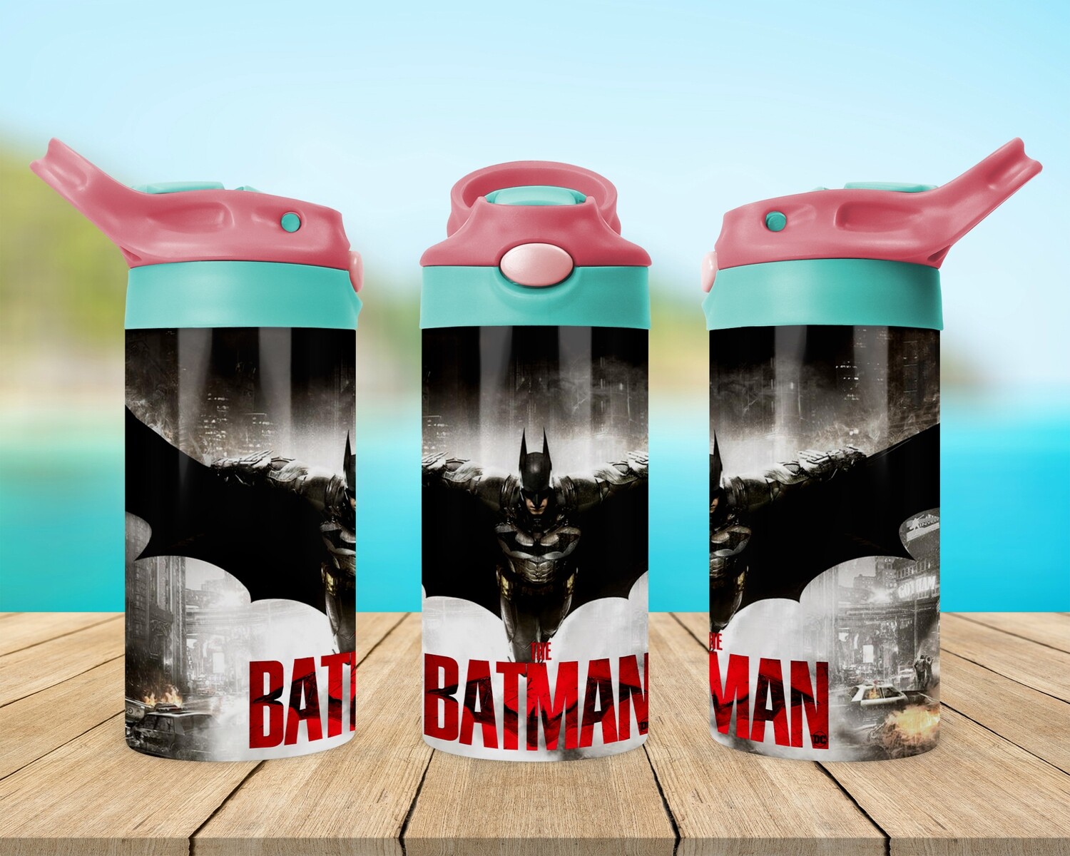 Batman Superhero Flip Top Sippy Tumbler