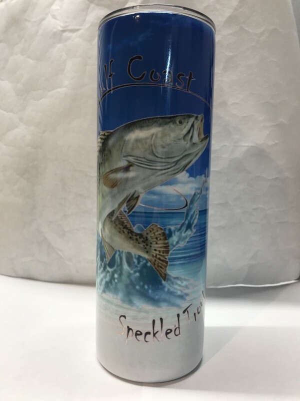 Gulf Coast Speckled Trout Fishing Tumbler
