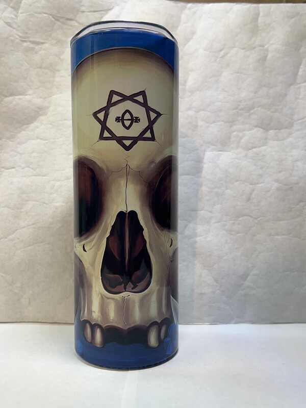Floral Skull Tumbler