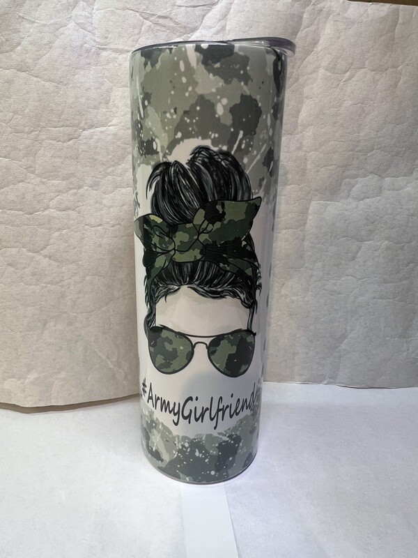 #ArmyGirlfriend Army Tumbler