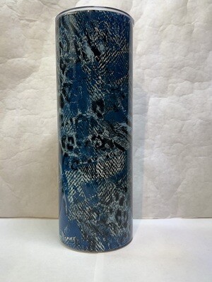 Blue Cheetah Print Abstract Tumbler