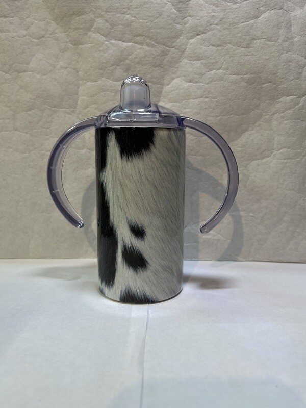 Cowhide Baby Bottle Sippy Tumbler