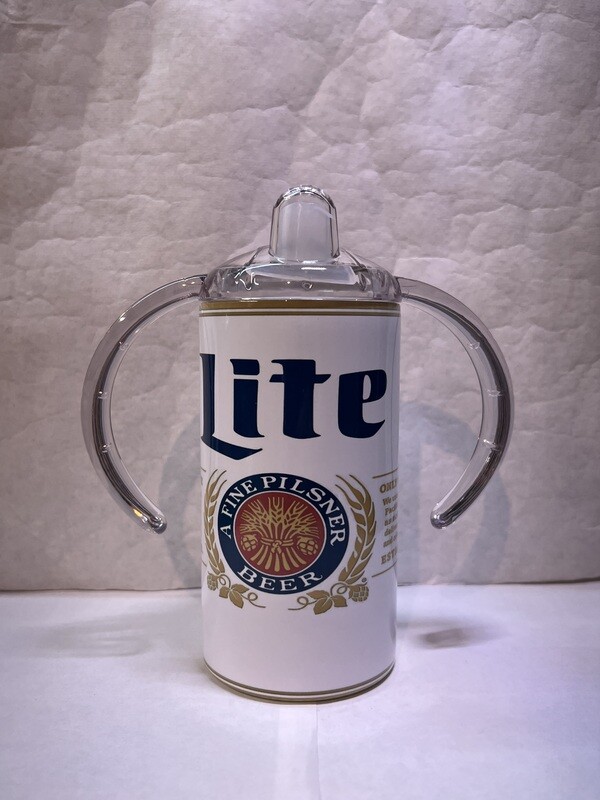 Miller Lite Beer Baby Bottle Sippy Tumbler