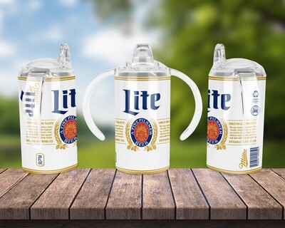 Miller Lite Beer Baby Bottle Sippy Tumbler