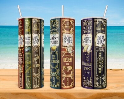 Harry Potter Books Tumbler