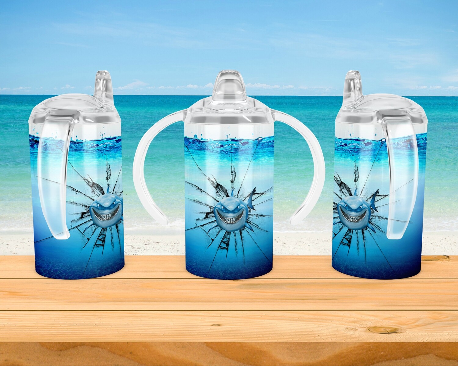 Shark Breakout Baby Bottle Sippy Tumbler