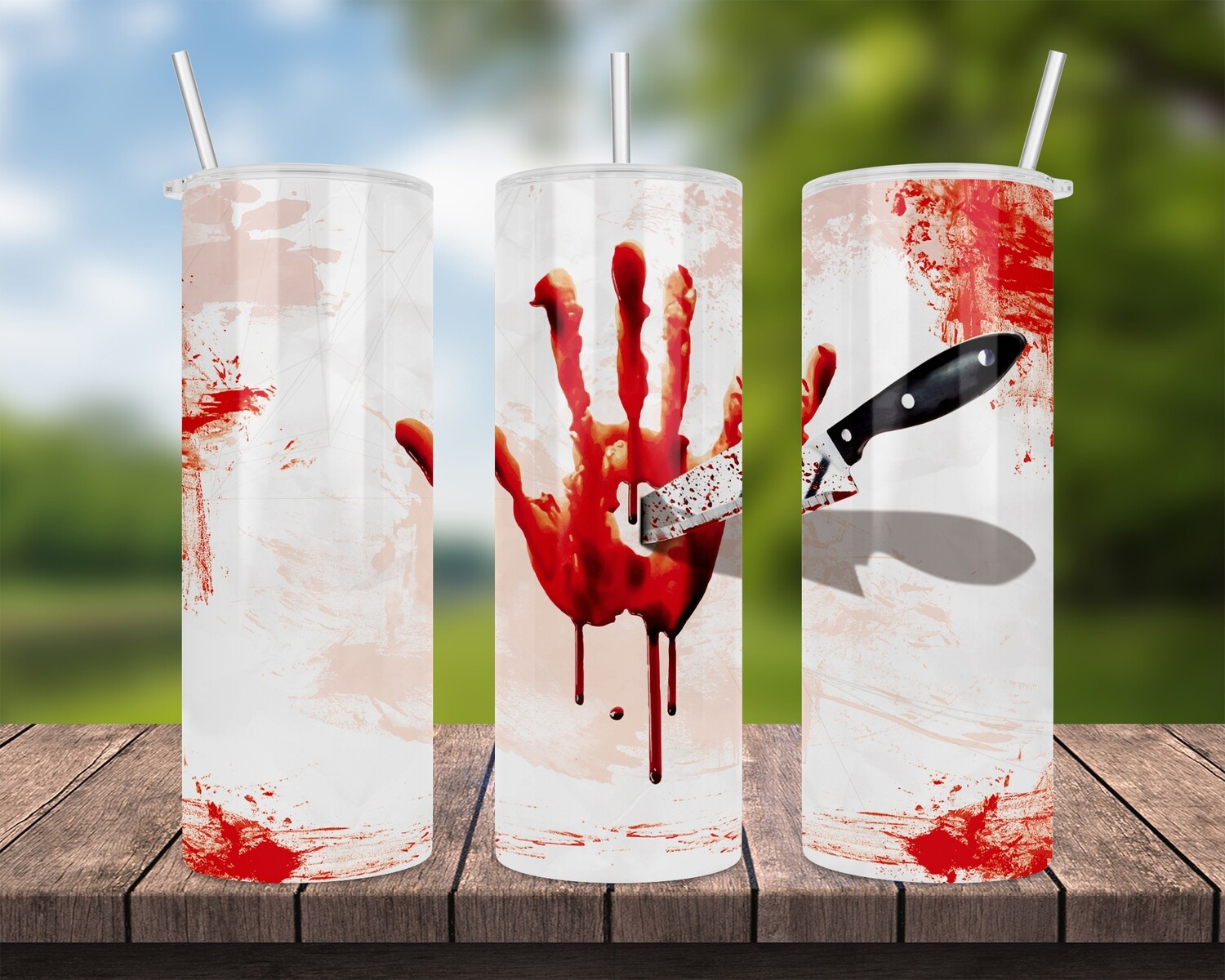 True Crime Bloody Knife Tumbler