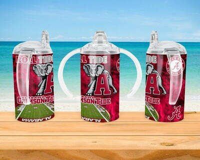 Alabama Crimson Tide Football Baby Bottle Sippy Tumbler