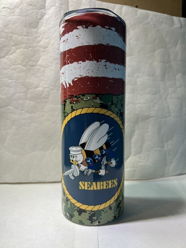 Navy Seabees Tumbler